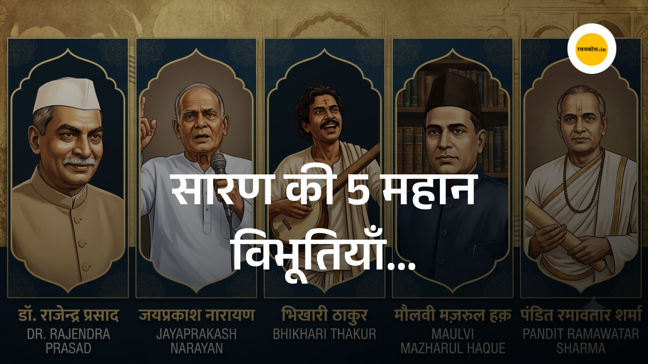 देश को दिशा देने वाली सारण की 5 महान विभूतियाँ: राजनीति से कला तक जमाया परचम
